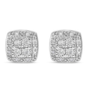 .925 Sterling Silver 1/4 cttw Round Cut